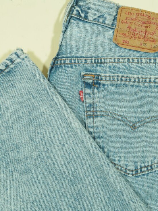 Levi's Other - Vintage 80s Levis 501 Acid Wash Jeans Mens 36 (Fits 33) Blue Original Fit